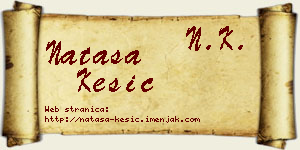 Nataša Kesić vizit kartica